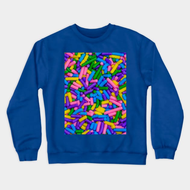 Neon Sprinkles Colorful Mix Photograph Crewneck Sweatshirt by love-fi